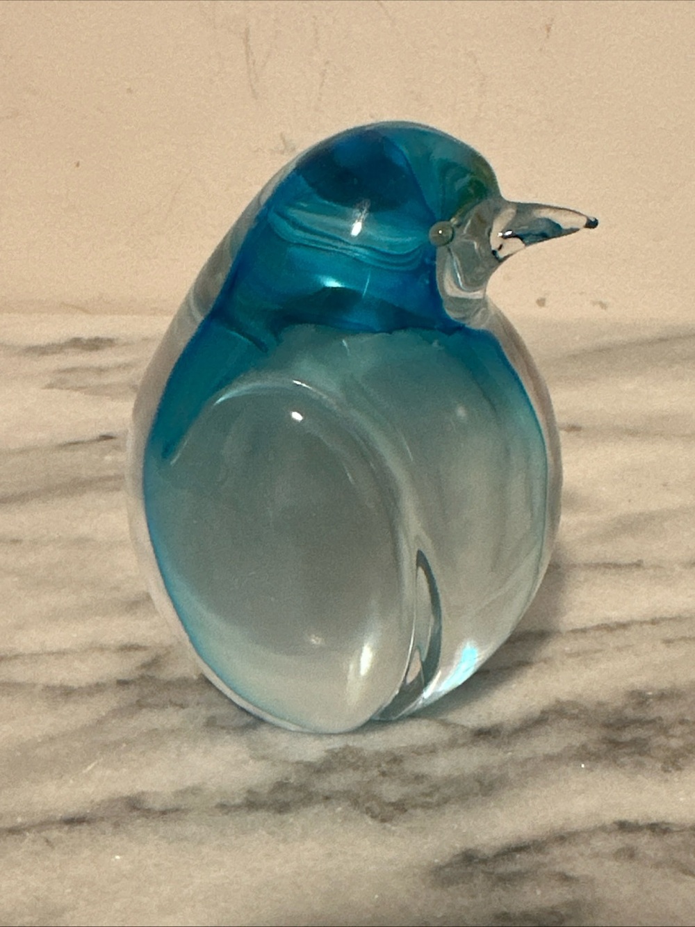 Pino Signoretto murano glass pinguin Figurine Decorative Paperweight signed